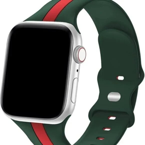 Apple Men/Women Soft Silicone Designer Sport Wristbands for Apple Watches - Picture 7 of 8